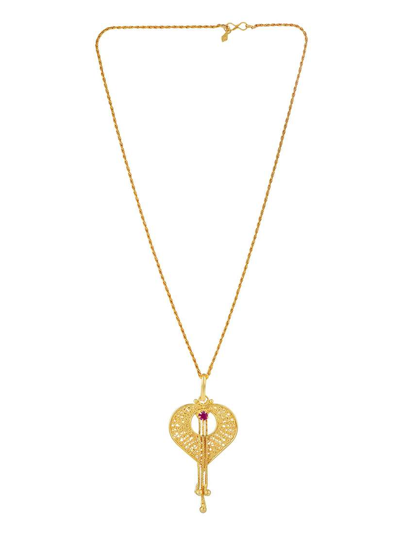gold brass pendant