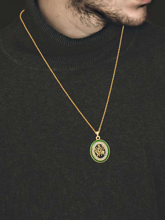 gold plated pendant - 18536154 -  Standard Image - 1