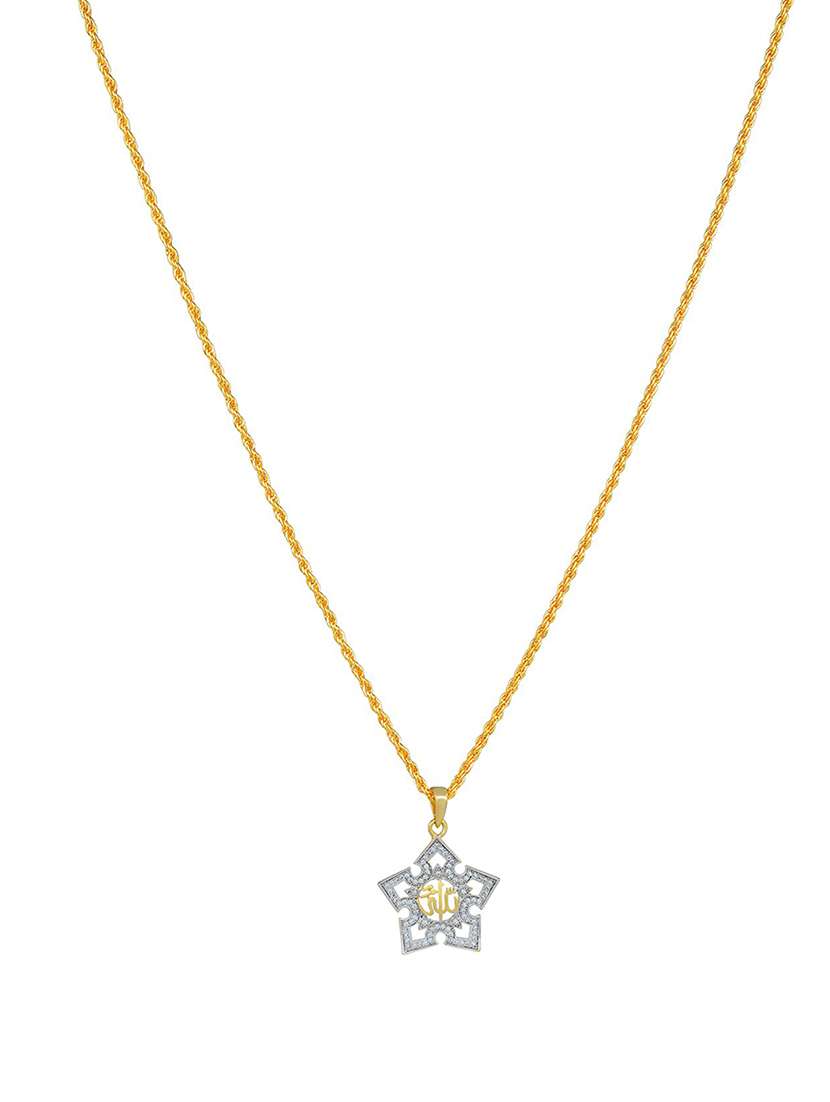 gold brass pendant