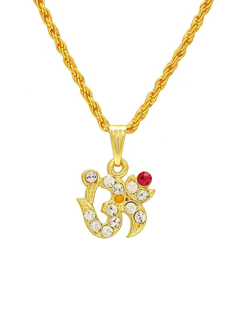 gold pleated pendant - 18536228 -  Standard Image - 1