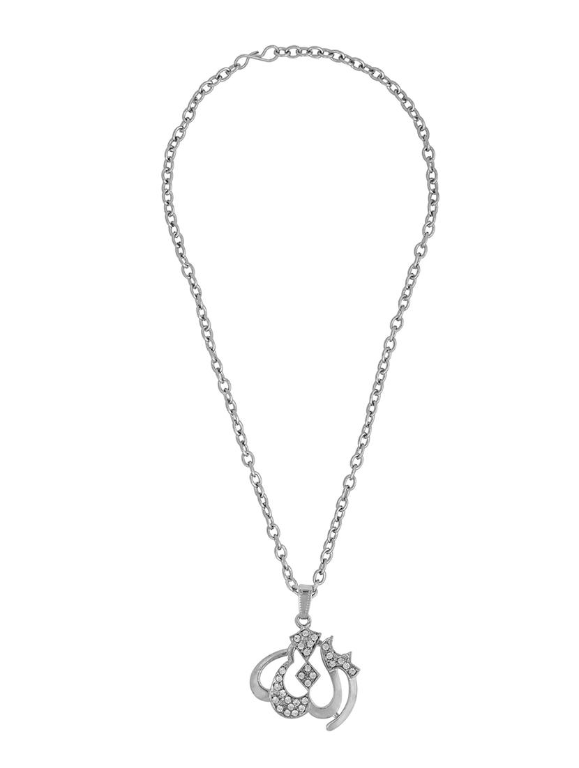 silver pleated pendant - 18536230 -  Standard Image - 1