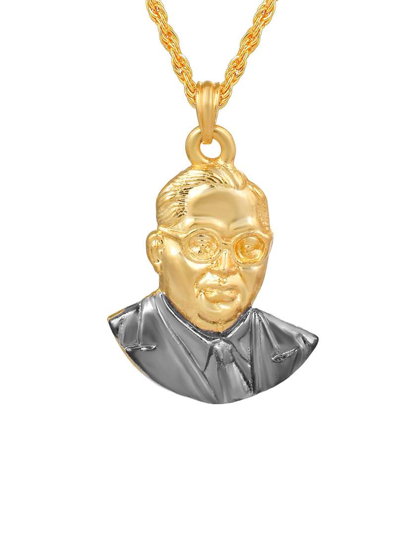 gold pleated pendant - 18536232 -  Standard Image - 1