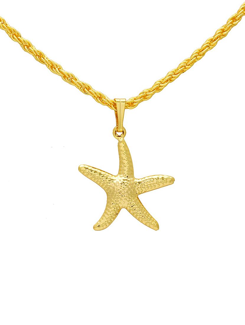 gold pleated pendant - 18536238 -  Standard Image - 1