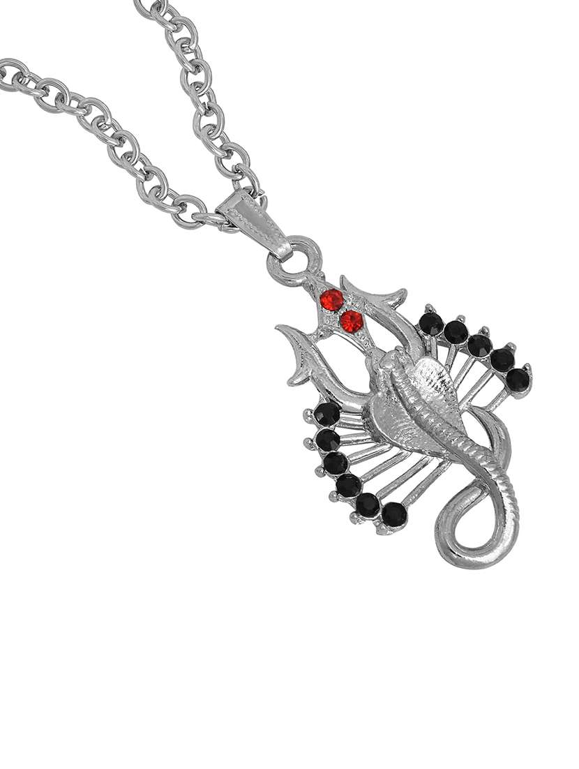 silver pleated pendant - 18536241 -  Standard Image - 1