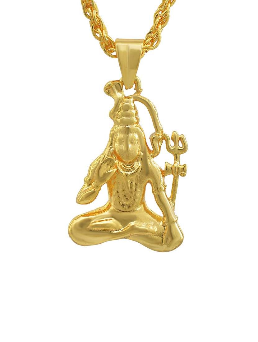 gold pleated pendant - 18536242 -  Standard Image - 1