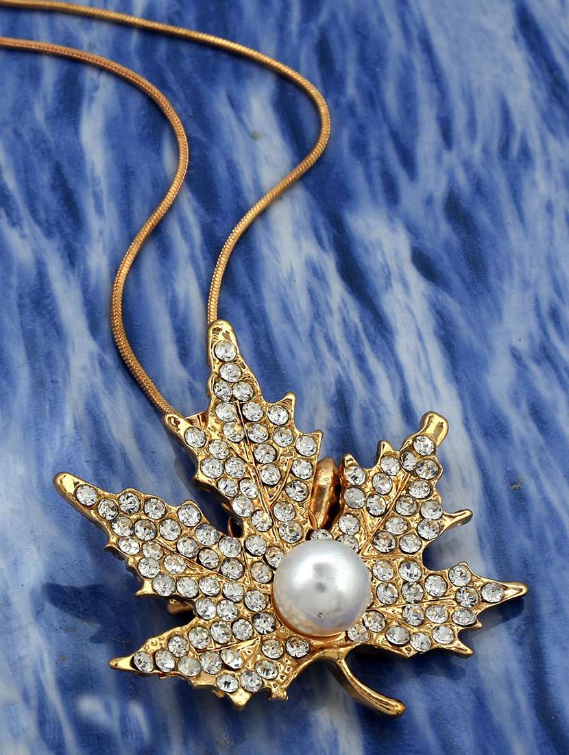 gold pleated pendant - 18536255 -  Standard Image - 1