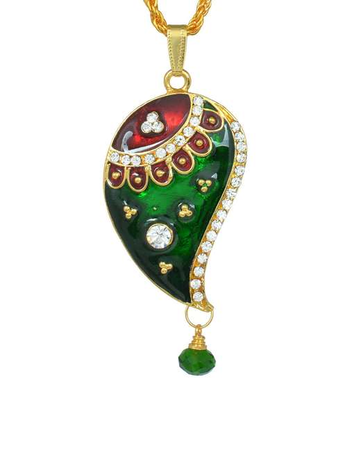 green brass pendant - 18536638 -  Standard Image - 0