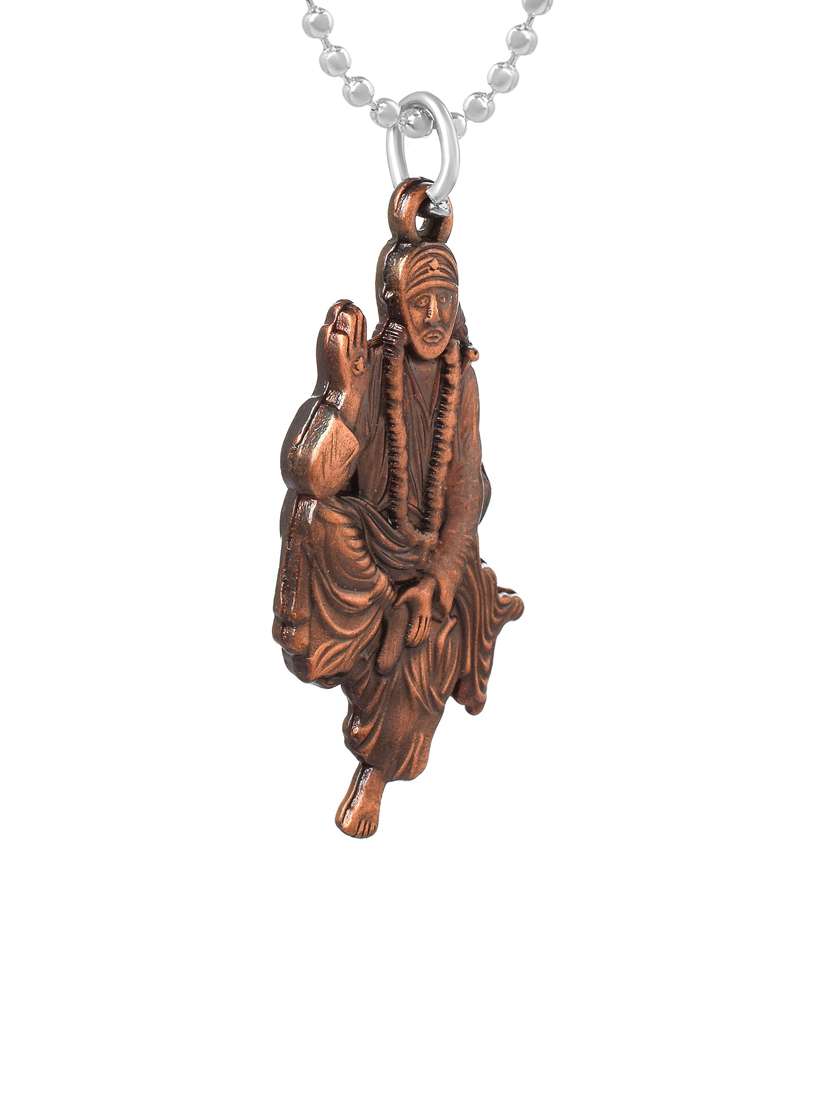 brown metal pendant - 18536818 -  Standard Image - 1