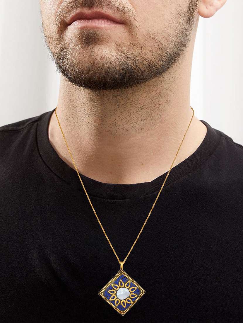 blue metal pendant - 18536827 -  Standard Image - 4