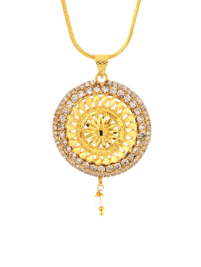 gold pleated pendant