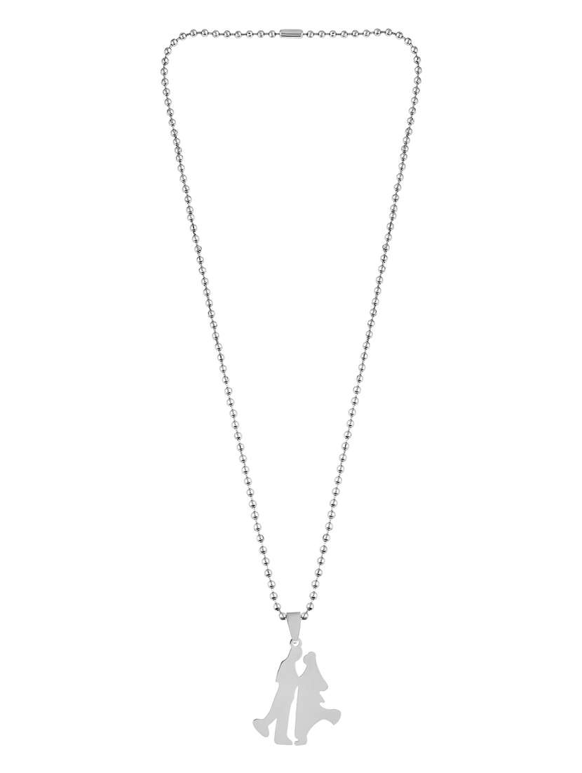 silver pleated pendant - 18536854 -  Standard Image - 1