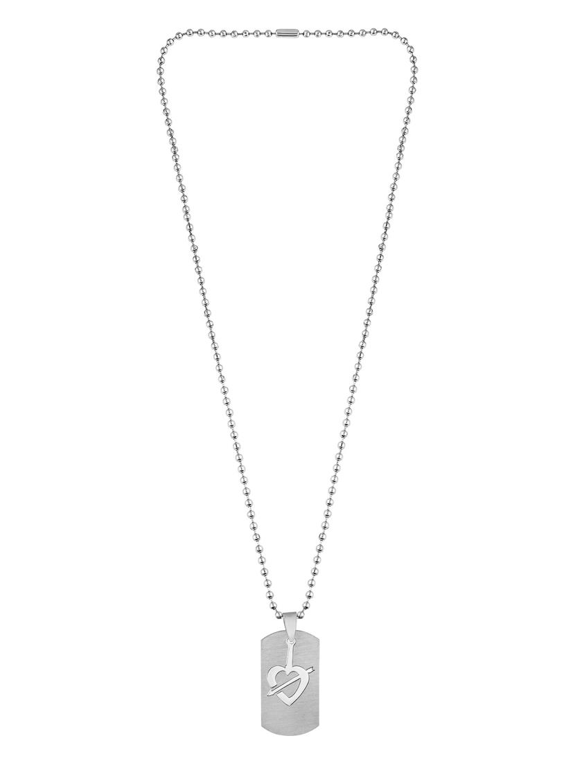 silver steel pendant - 18536857 - Standard Image - 1