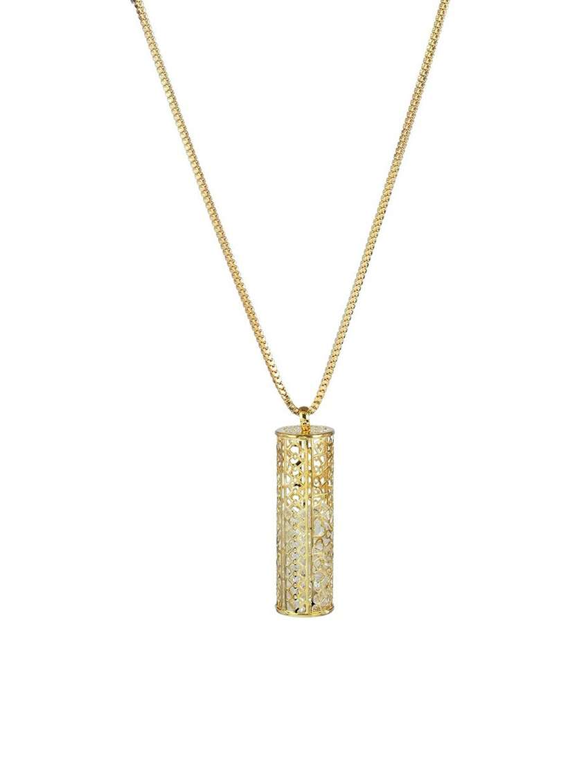 gold pleated pendant