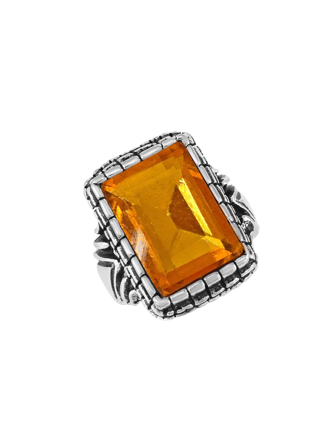 silver brass finger  ring