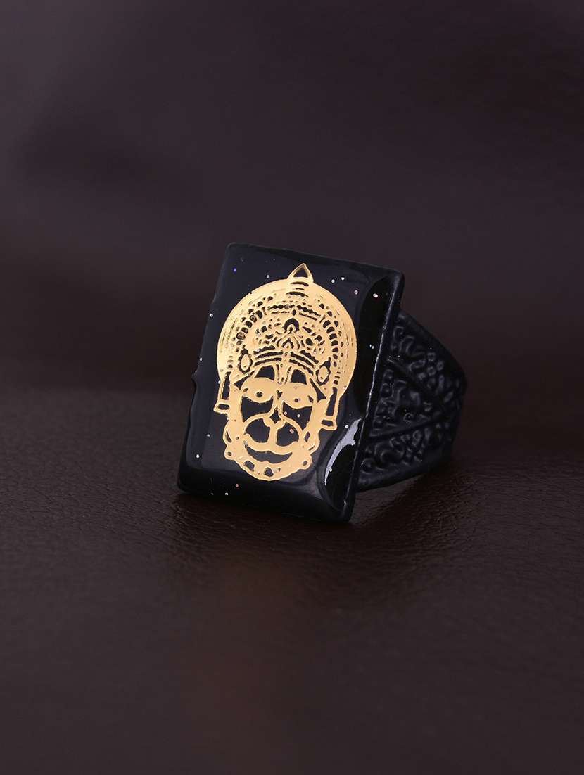 black brass finger  ring - 18536896 -  Standard Image - 1