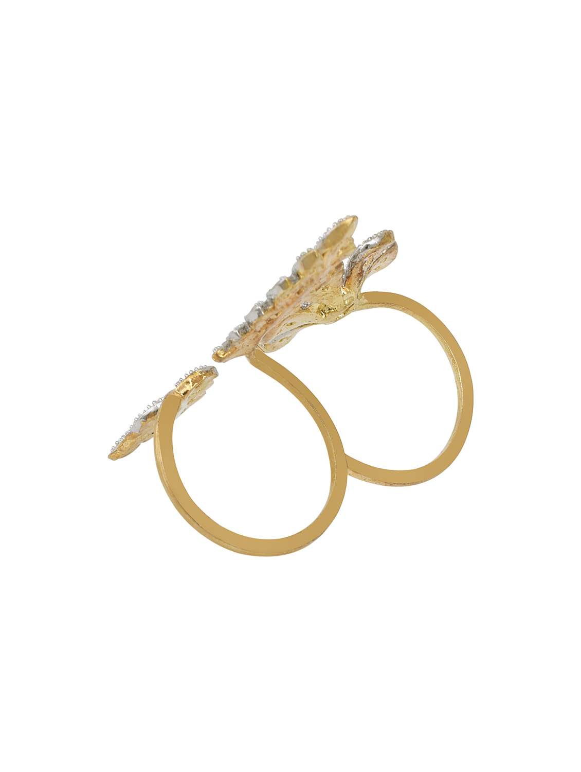 gold brass finger  ring - 18536901 -  Standard Image - 1