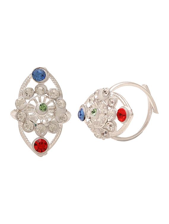 silver brass finger ring - 18536912 - Standard Image - 1