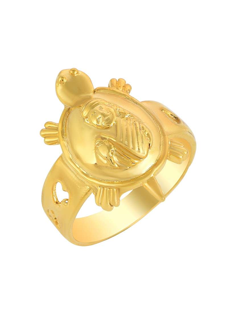 yellow plated finger ring