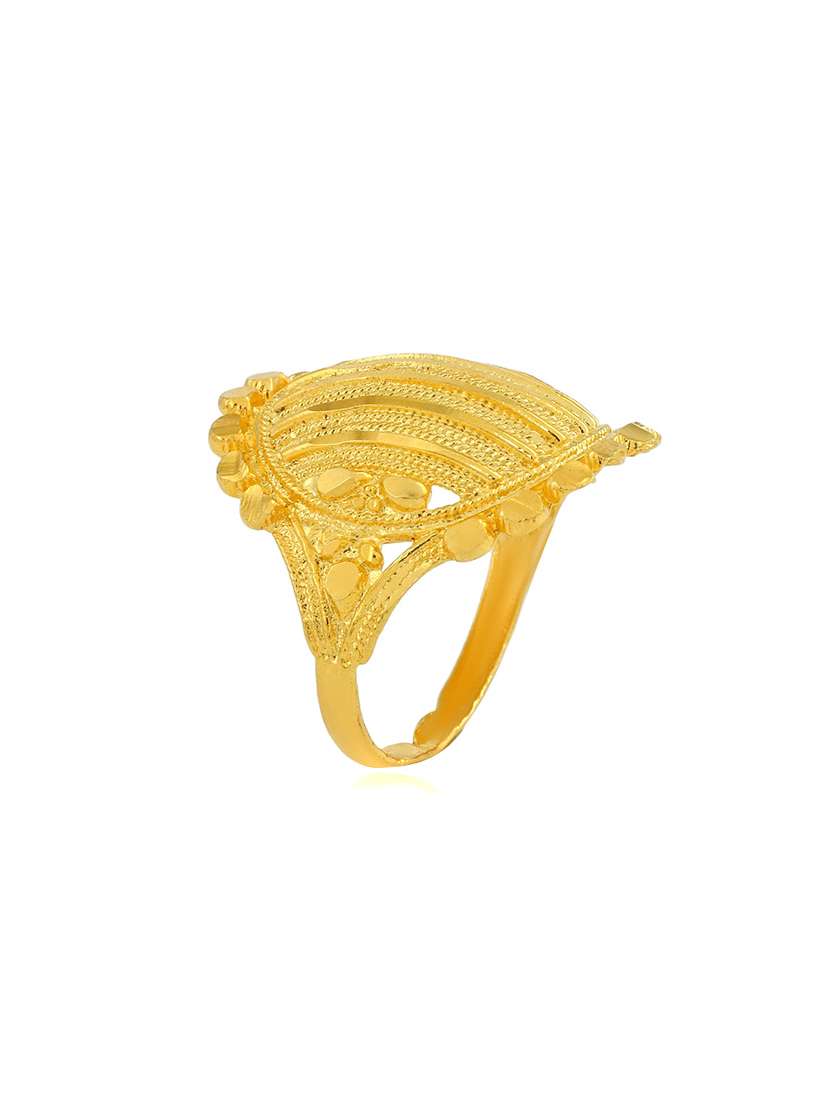 gold plated finger ring - 18536966 -  Standard Image - 1