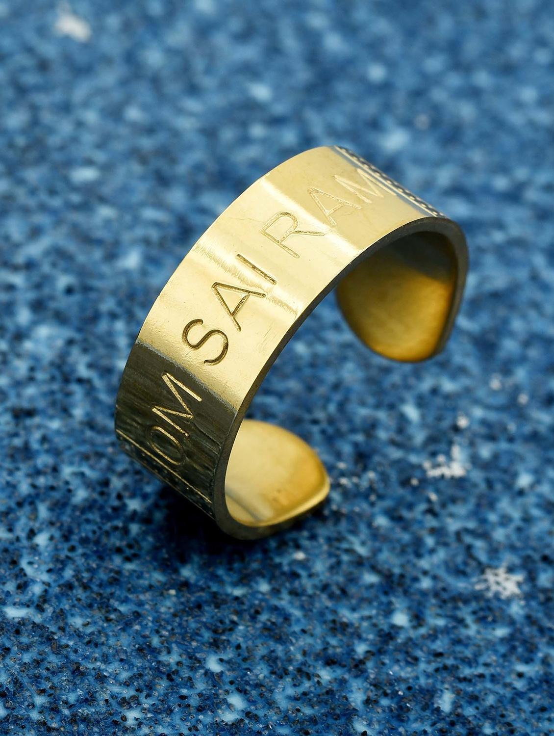 gold plated finger ring - 18537011 - Standard Image - 1