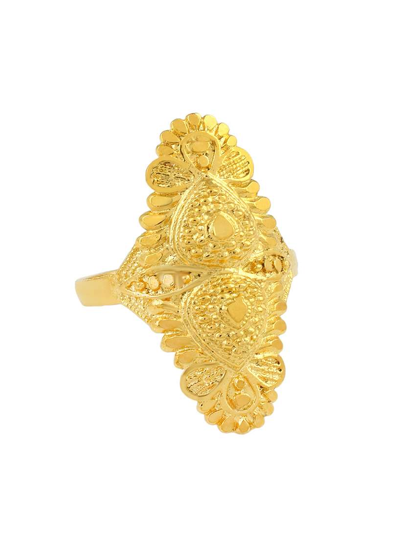 gold plated finger ring - 18537044 -  Standard Image - 1