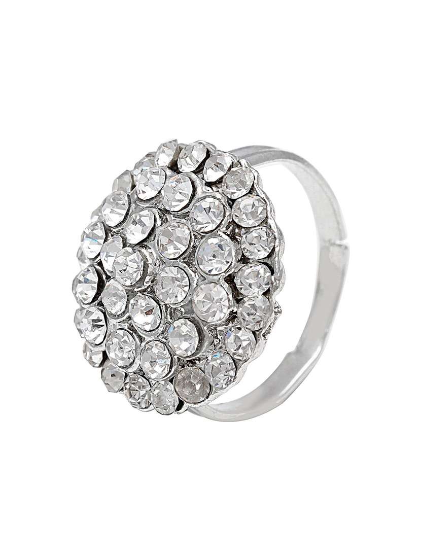 silver plated finger ring