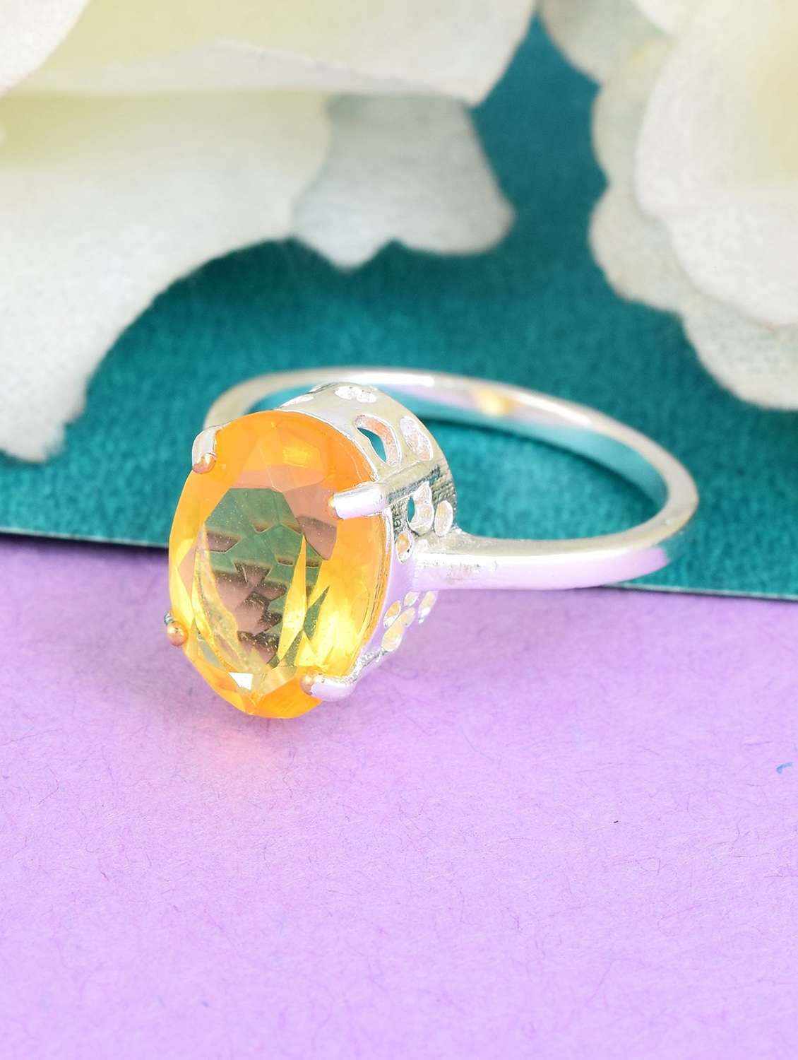 silver plated finger ring - 18537057 -  Standard Image - 1