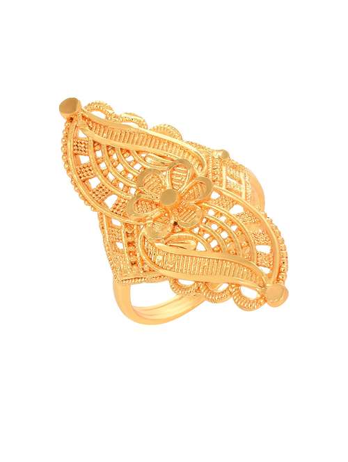 gold plated finger ring - 18537065 -  Standard Image - 0