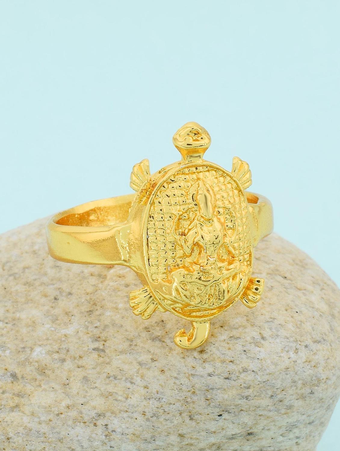 gold pleated ring - 18537067 - Standard Image - 1