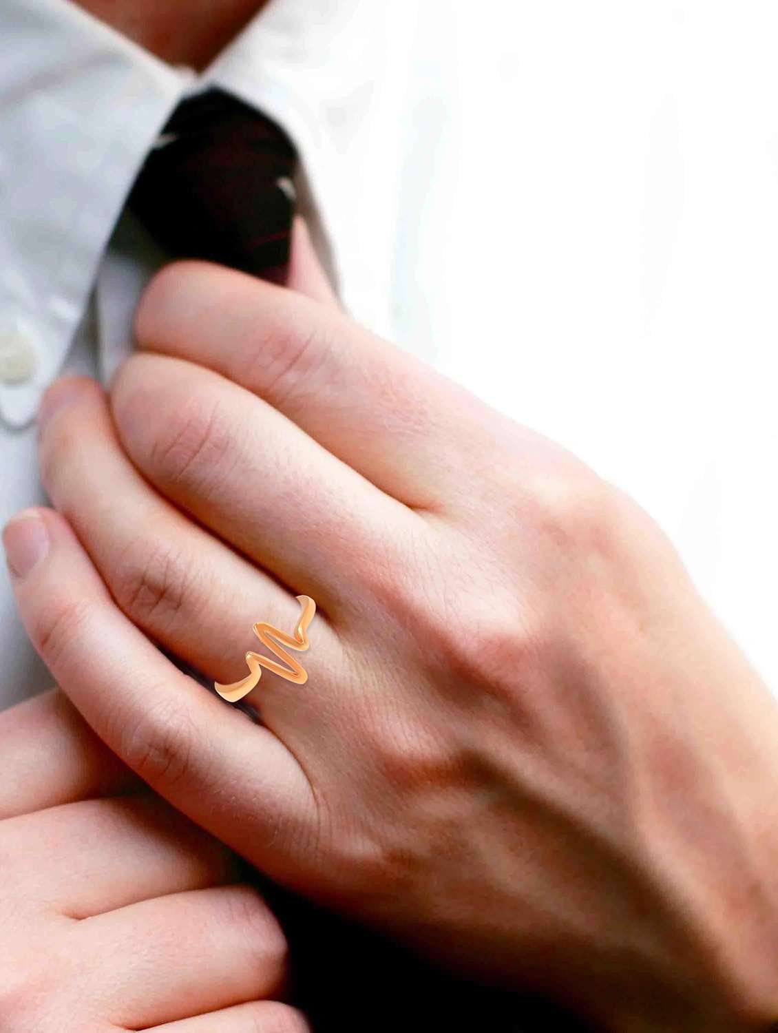 gold plated finger ring - 18537070 -  Standard Image - 4