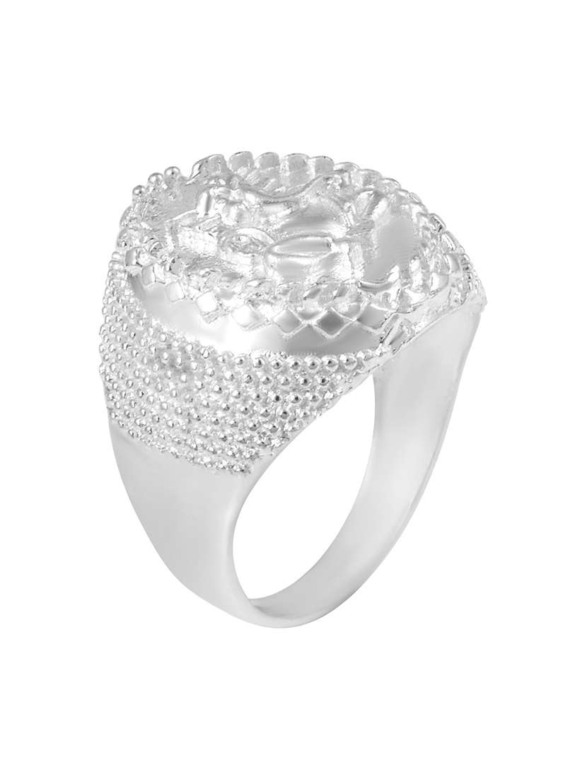 silver pleated ring