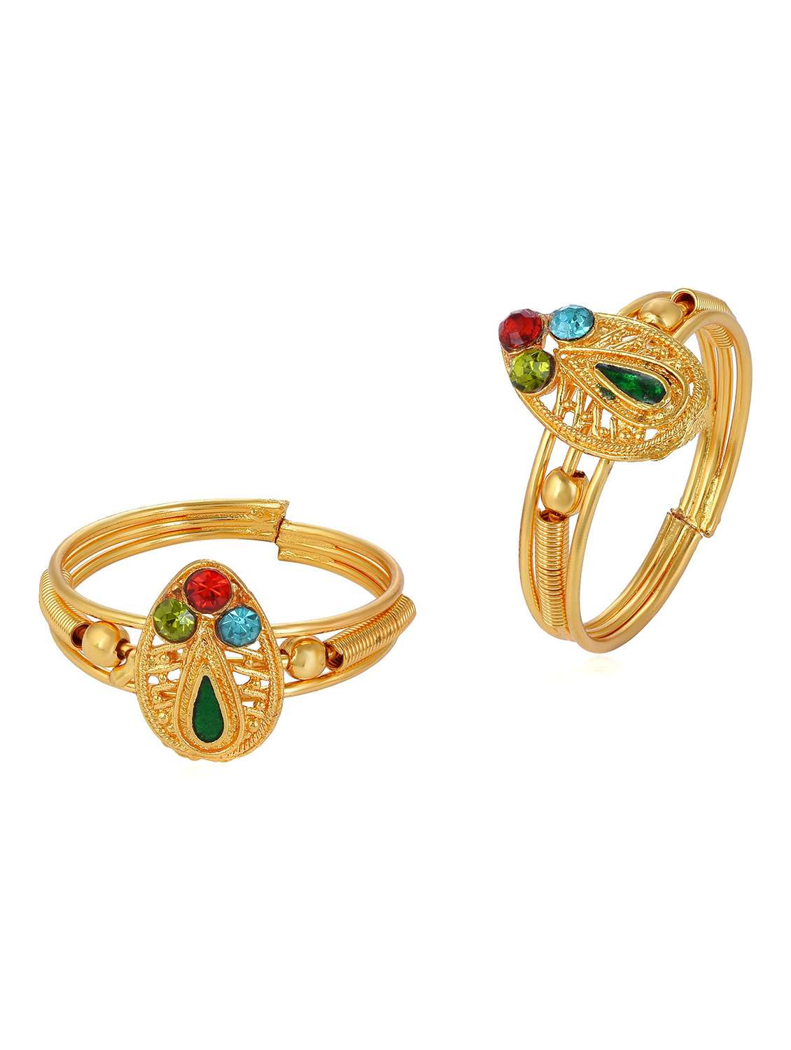multi colored toe ring - 18537099 -  Standard Image - 1
