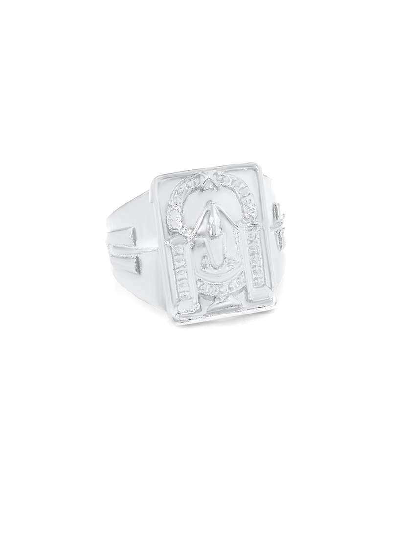 silver pleated ring - 18537115 - Standard Image - 1