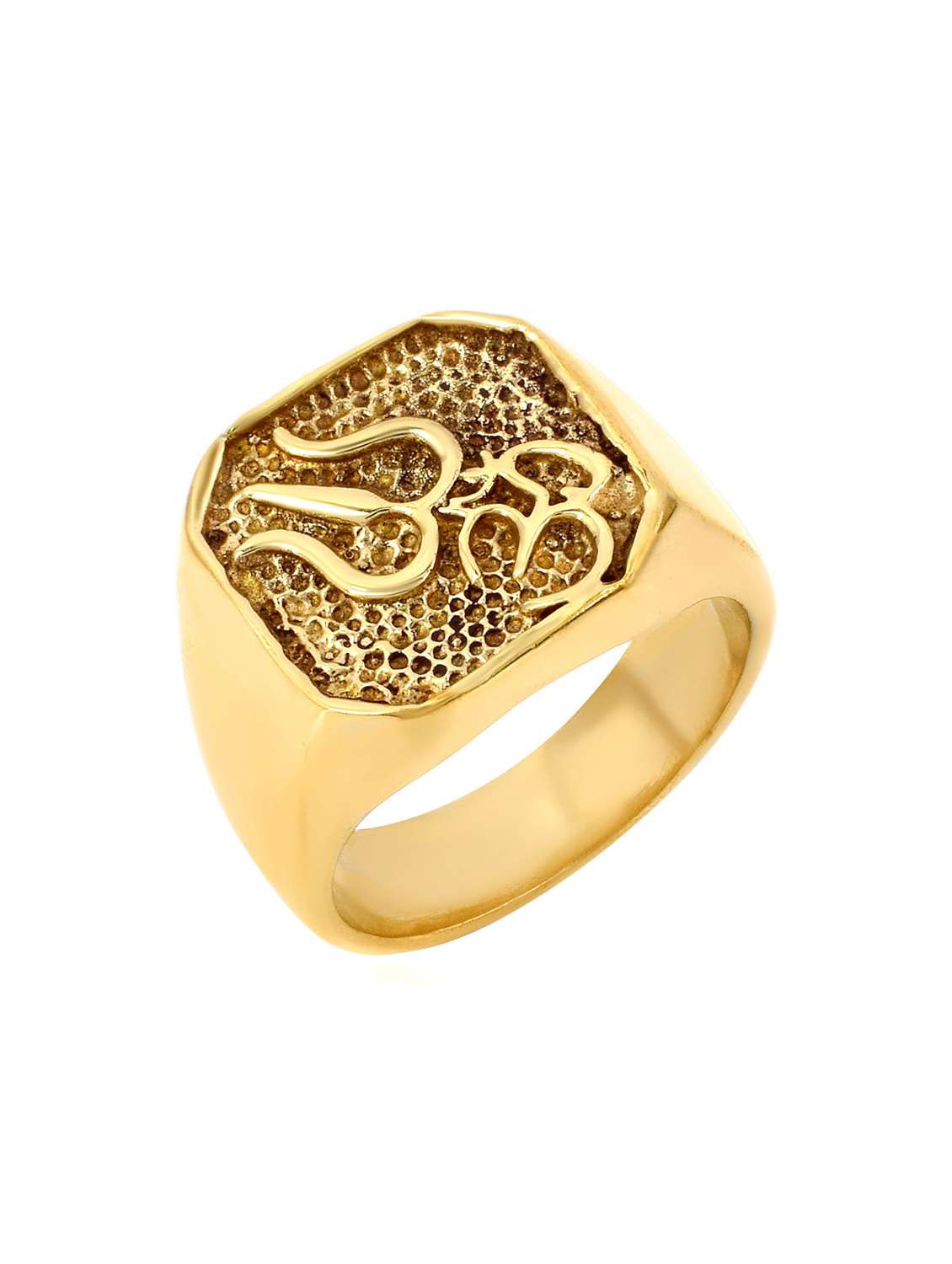 gold pleated ring