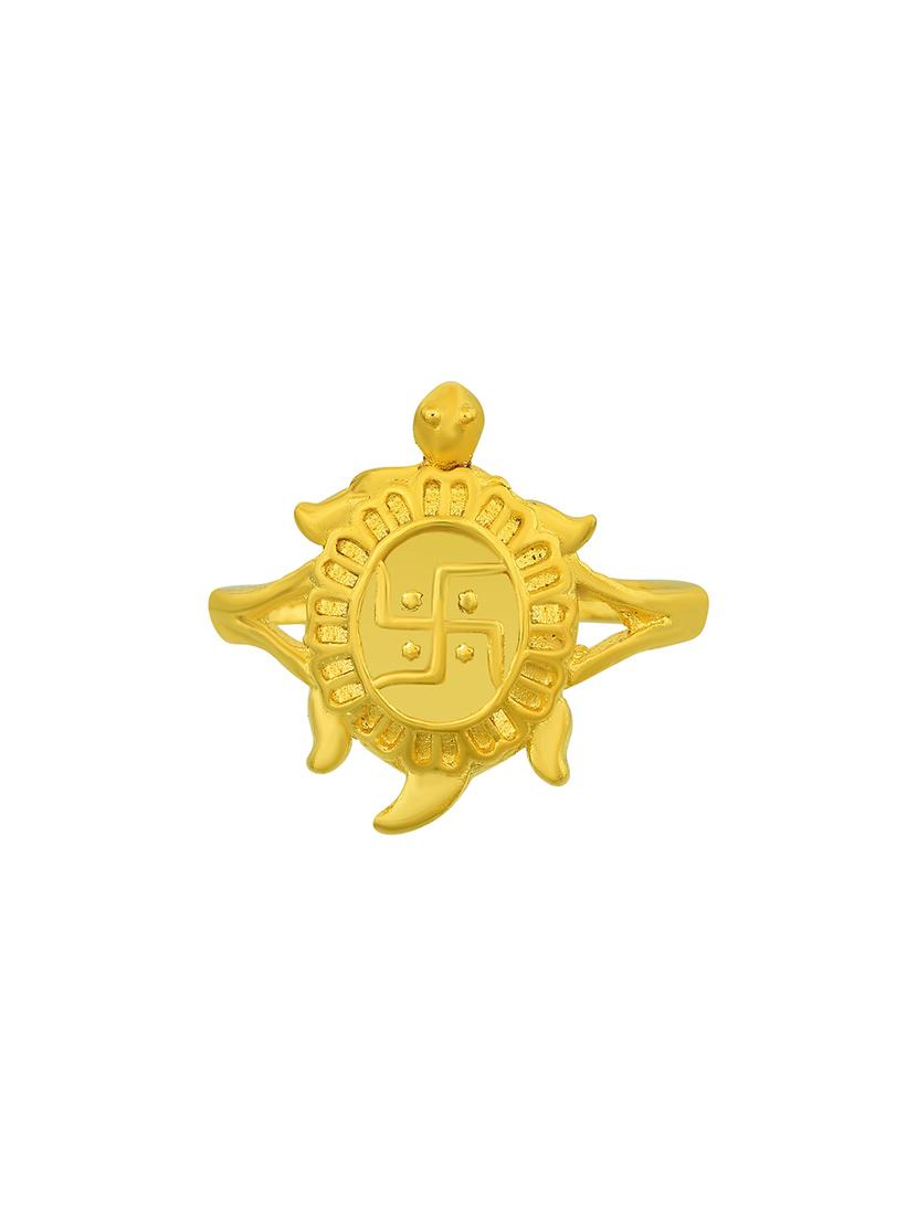 gold brass finger  ring - 18537127 -  Standard Image - 1