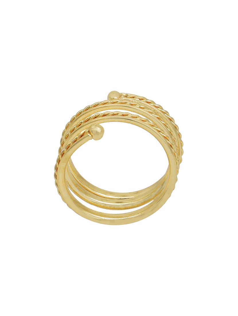 gold plated finger ring - 18537130 -  Standard Image - 1
