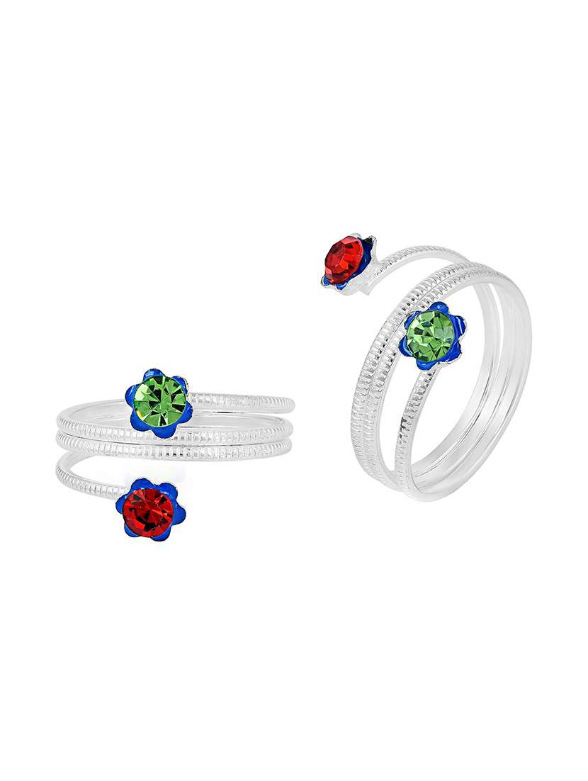 silver brass toe ring - 18537142 -  Standard Image - 1