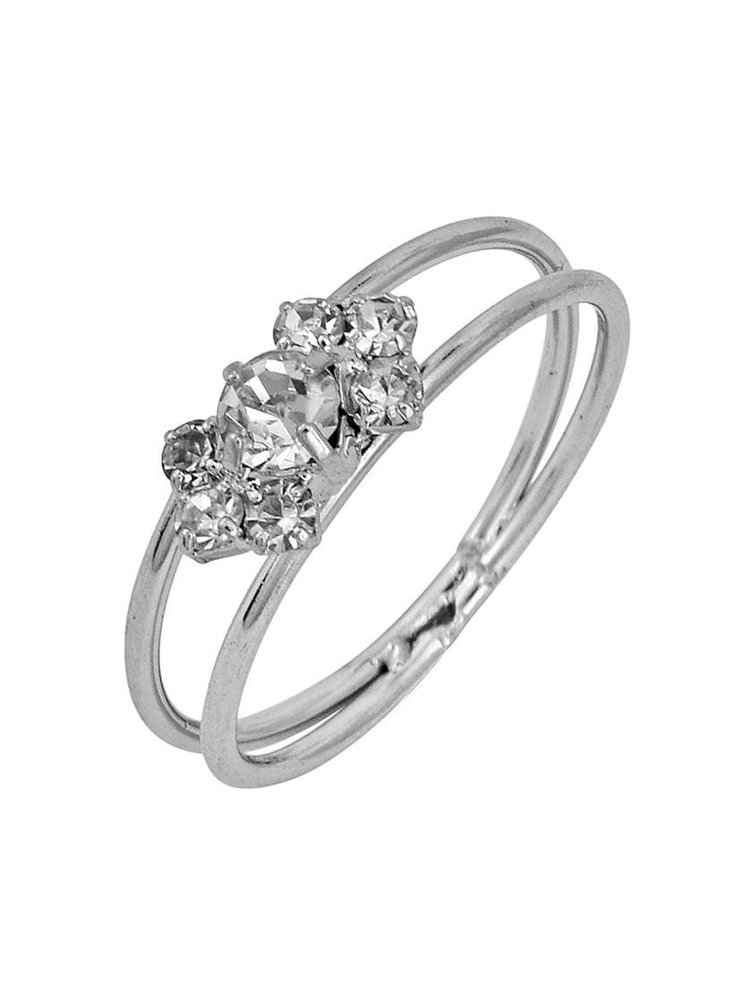 silver plated finger ring