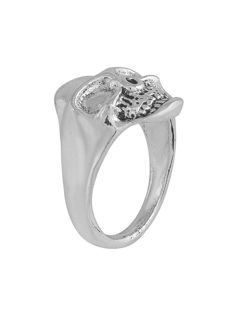 silver pleated ring - 18537179 - Standard Image - 1