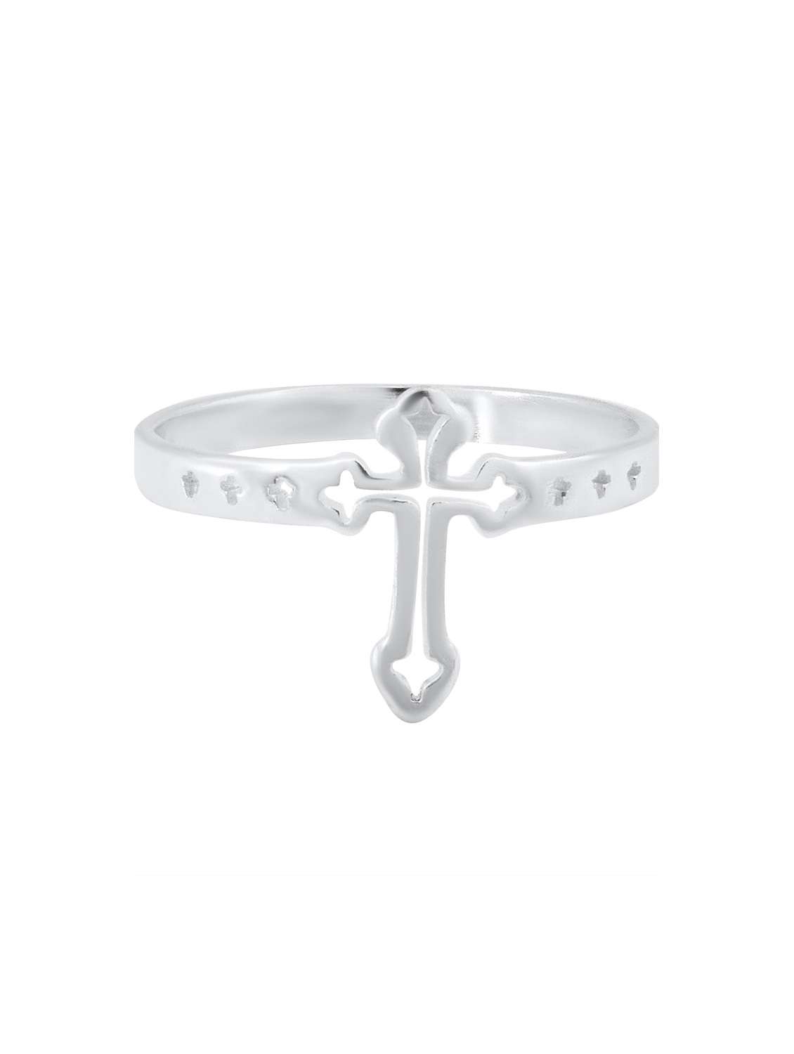 silver pleated ring - 18537181 - Standard Image - 1