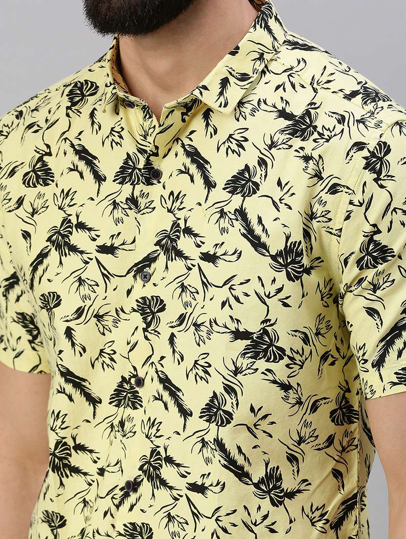 mens florals casual shirt - 18537404 - Standard Image - 4