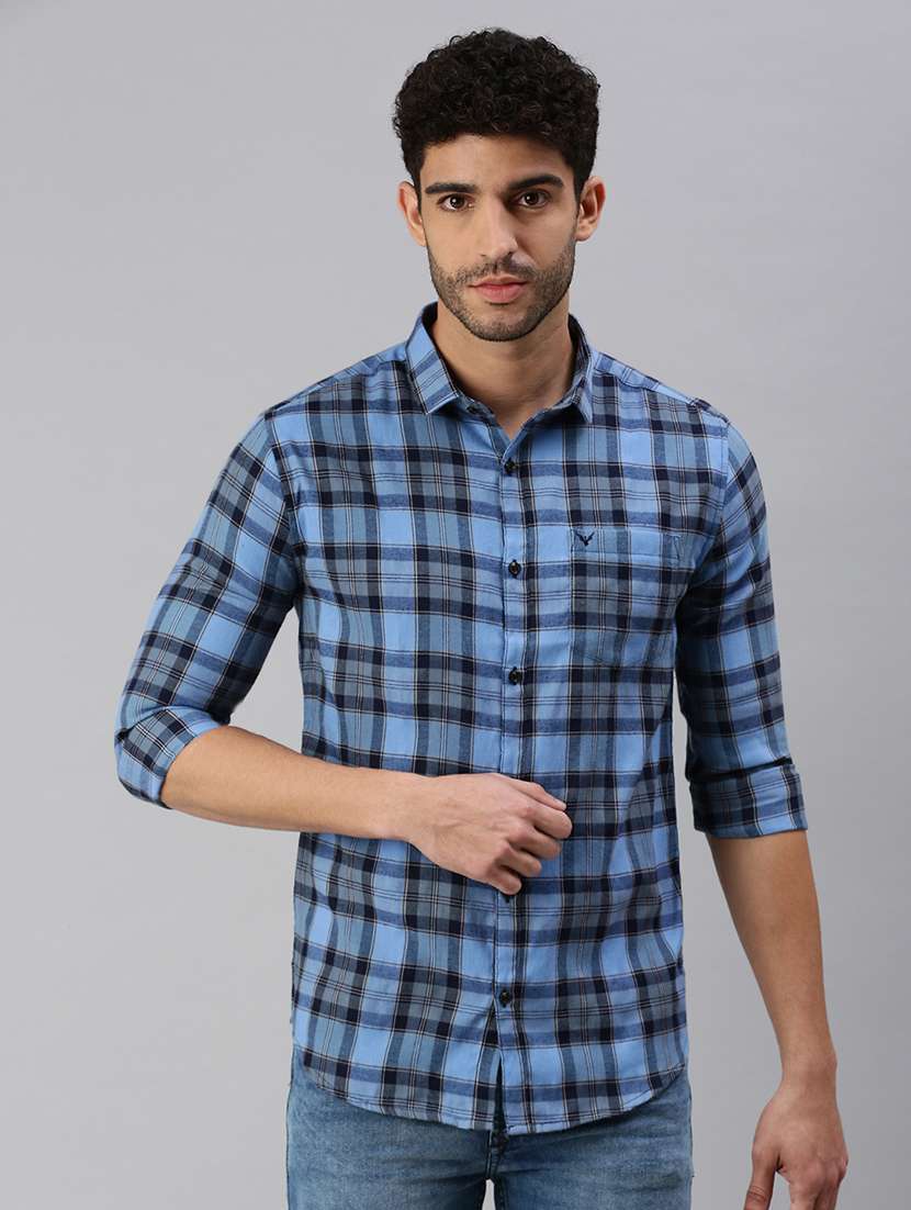 mens checks casual shirt