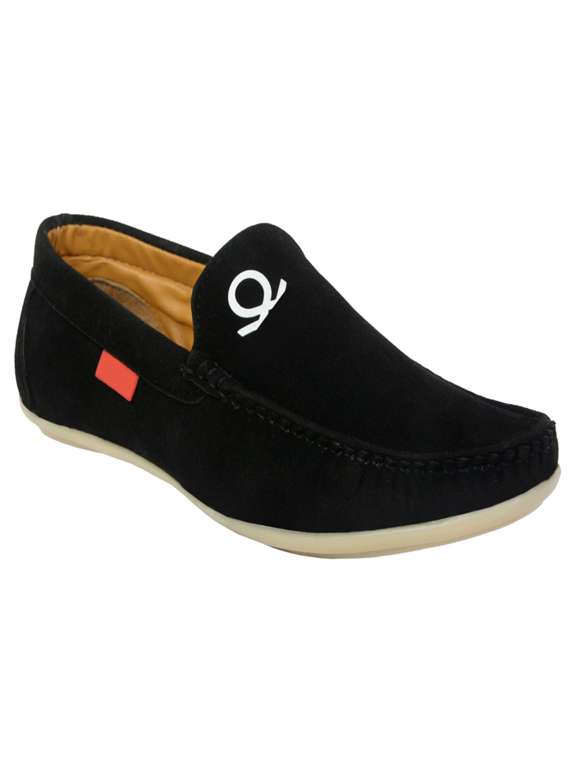 mens black slip on loafer