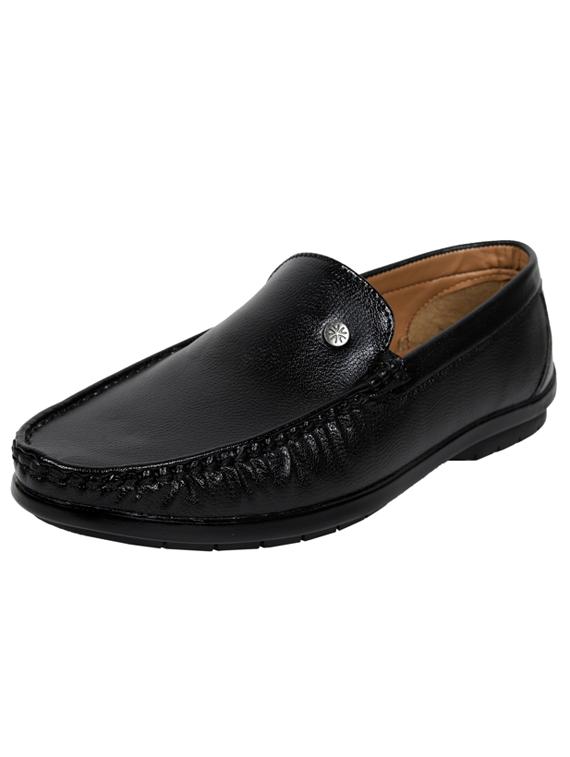 mens black slip on loafer - 18537740 - Standard Image - 1