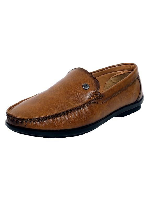 mens tan slip on loafer - 18537742 - Standard Image - 1