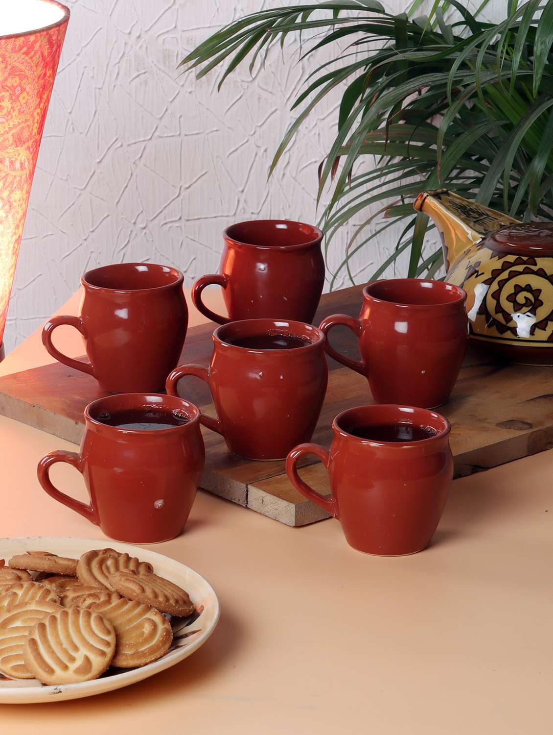 cdi brown kullar with handle set of 6