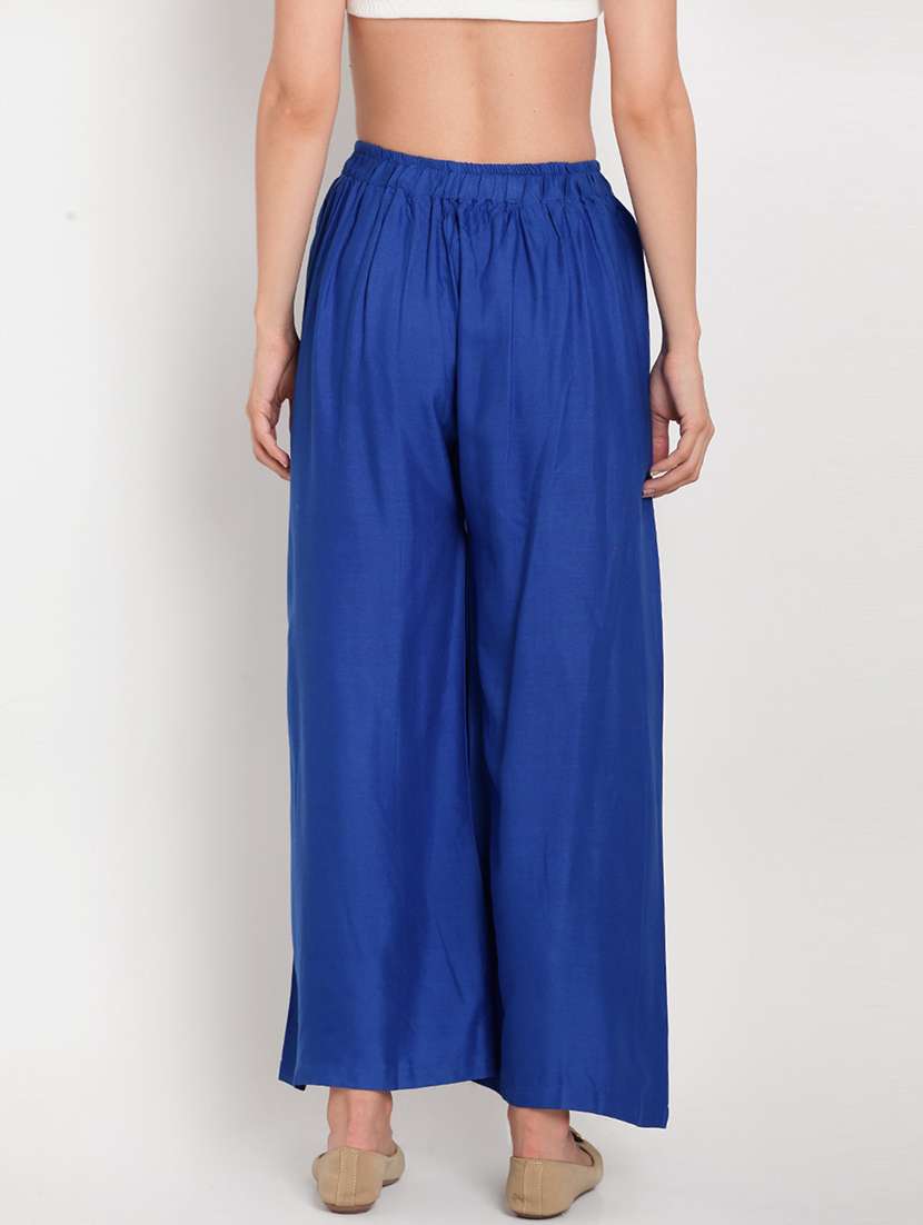 pack of 2 solid flared palazzo  - 18539434 -  Standard Image - 4