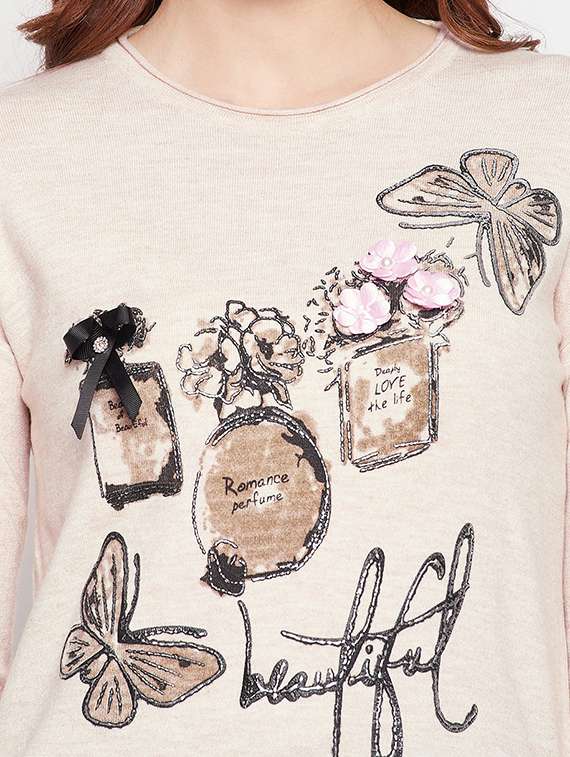 crew neck printed regular pullover - 18539480 -  Standard Image - 4