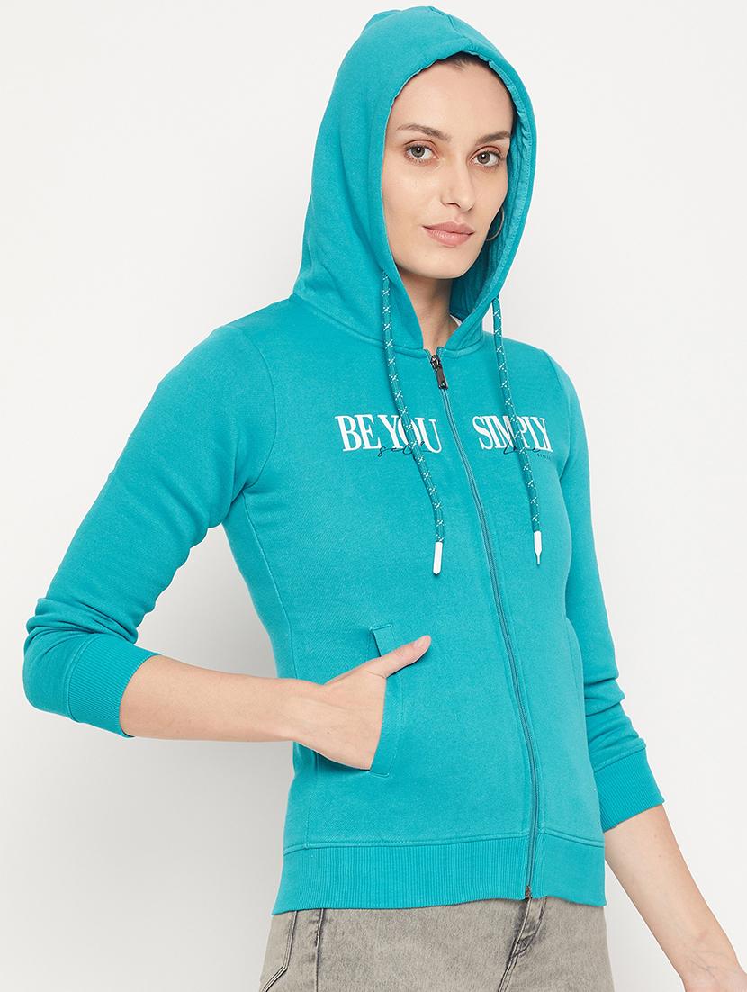 hooded neck printed sweatshirt - 18539489 -  Standard Image - 1