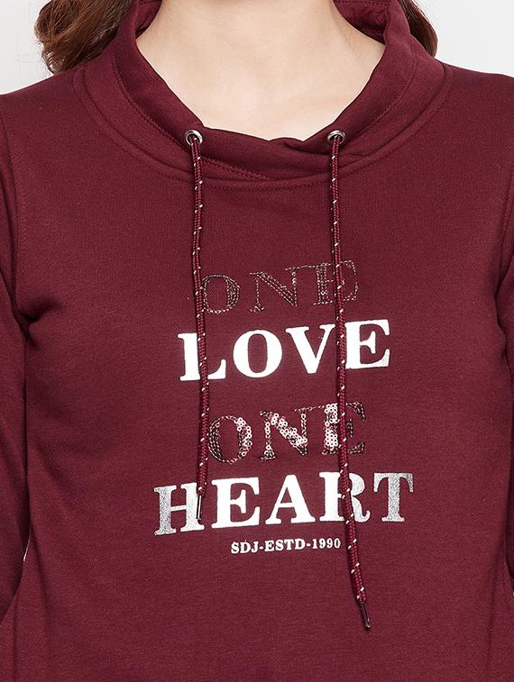 cowl neck printed sweatshirt - 18539494 - Standard Image - 4